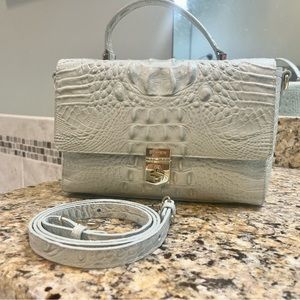 Brahmin Danielle Satchel in Sea Glass - Like New